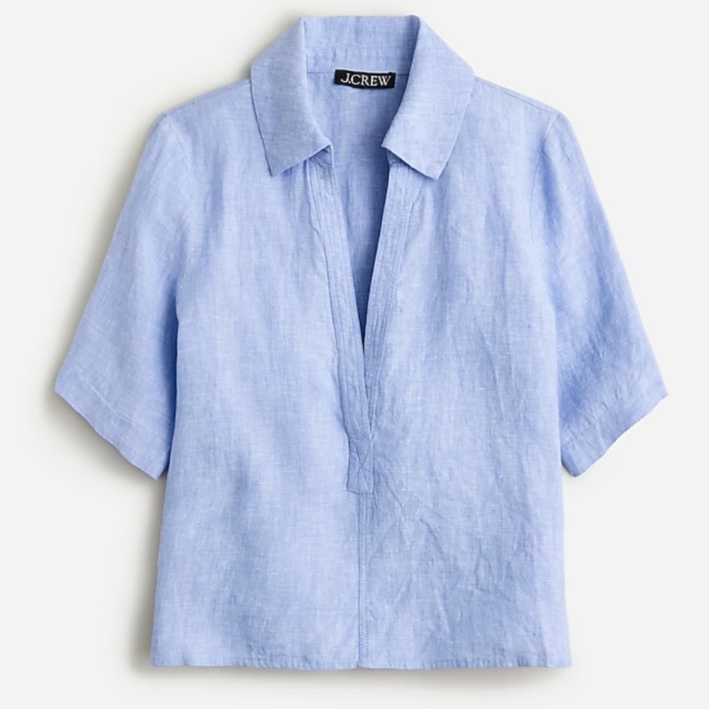 J. Crew Linen Popover